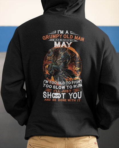 MAY - GRUMPY OLD MAN T-SHIRT – FUNNY BIKER TEE - PERFECT GIFT FOR MEN - DTSM05 (SKU07-64-05)