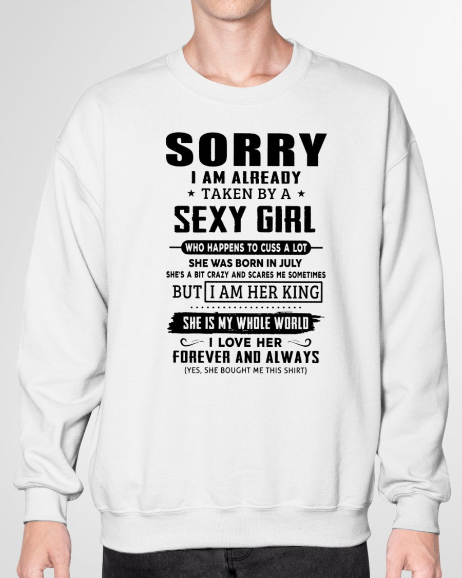 Sexy July Girl - Perfect T-Shirt For Your Boyfriend DTSM07 (SKU-07-99-07)