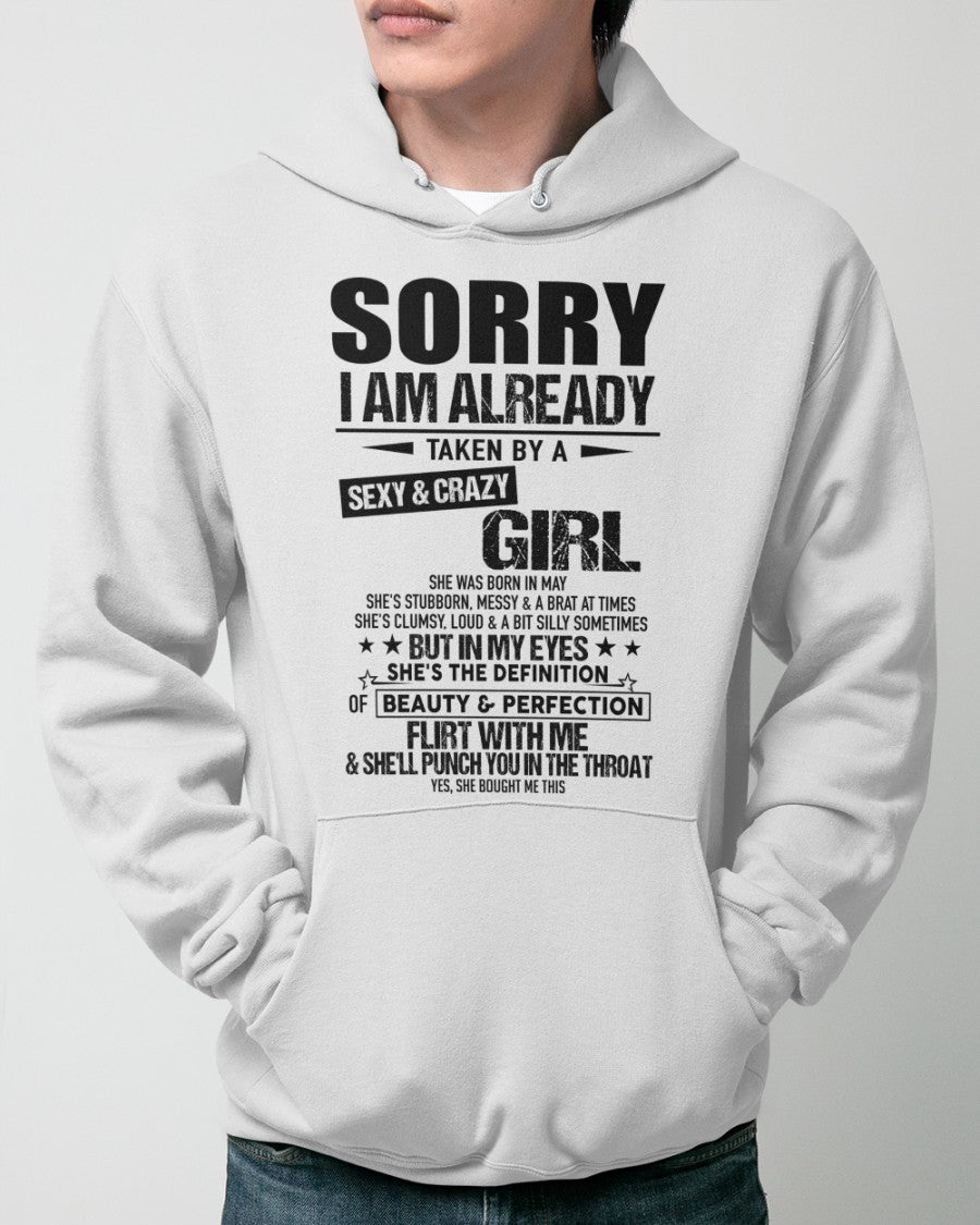 Sexy & Crazy May Girlfriend Tee - Perfect T-Shirt For Your Boyfriend DTSM05 (SKU.SR.GIRL-05)