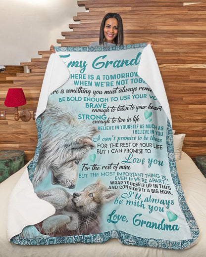To My Grandson Blanket From Grandma