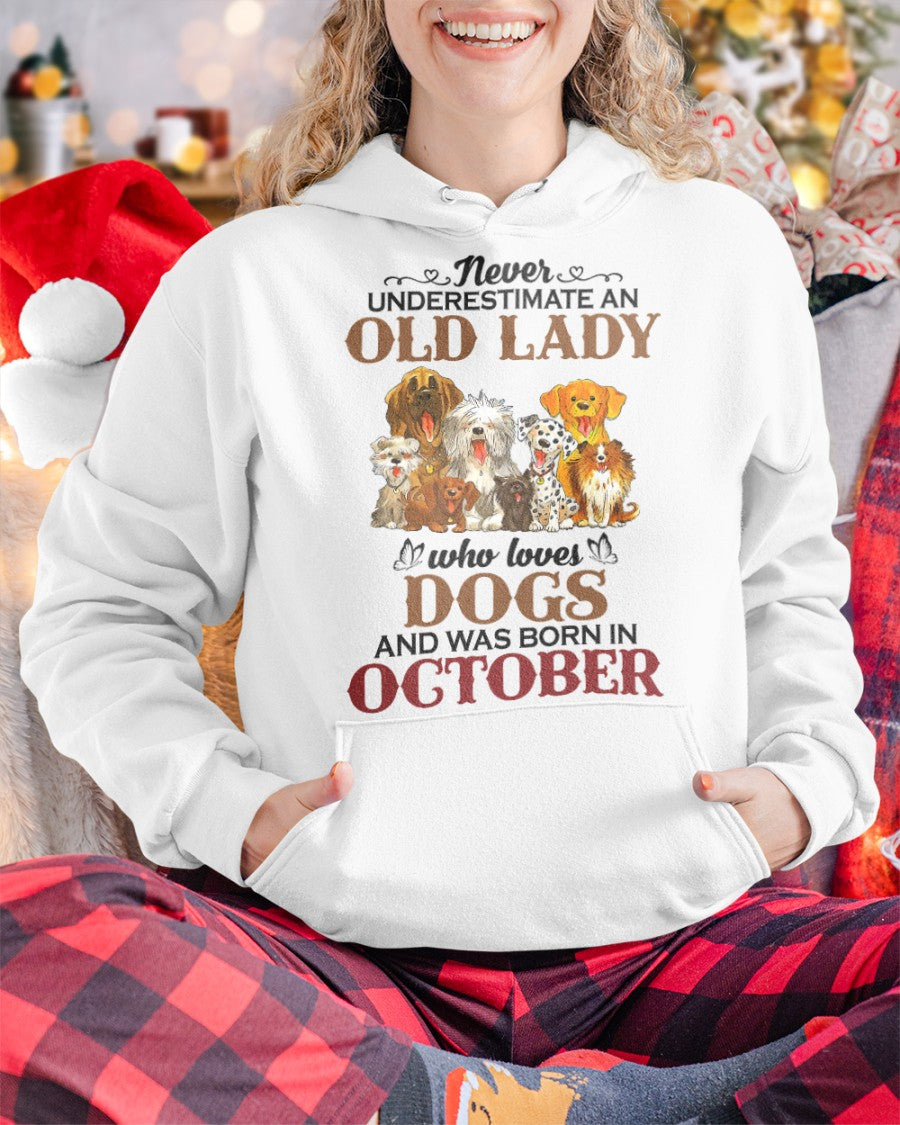 An Old October Lady Who Loves Dogs - Perfect Shirt For Women DTSM10