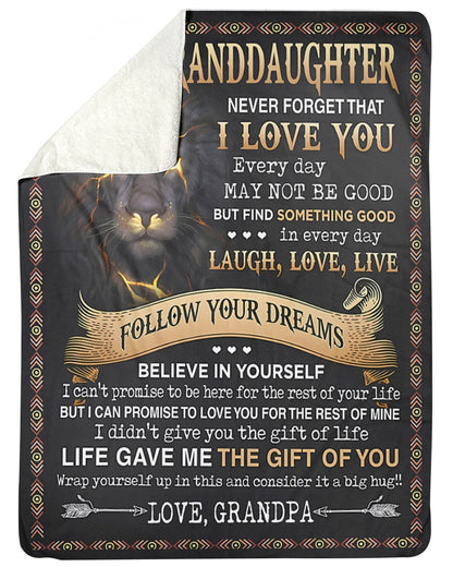 Special Blanket for your Grandson - Perfect Gift From Grandpa - (SKUB09-44)