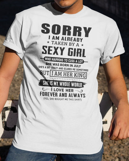 Sexy July Girl - Perfect T-Shirt For Your Boyfriend DTSM07 (SKU-07-99-07)