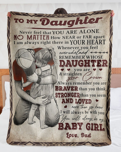 Special Gift For Your Daughter Blanket - From Dad