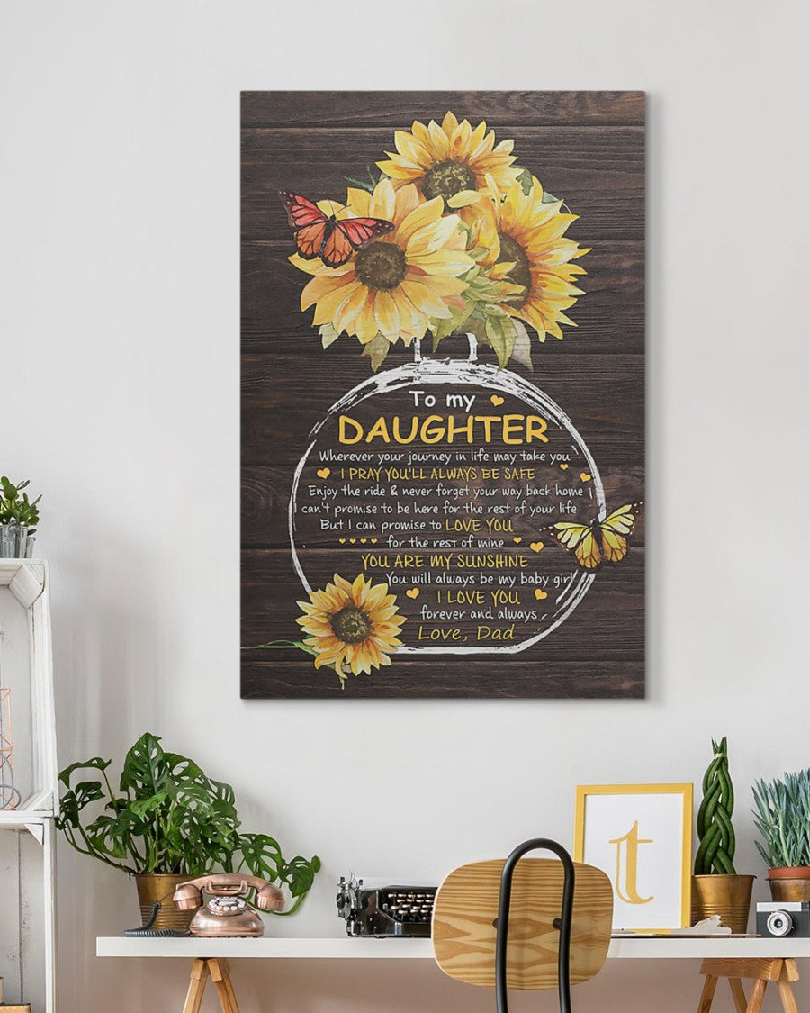 To My Daughter From Dad Canvas (SKUC07-20)