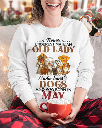 An Old May Lady Who Loves Dogs - Perfect Shirt For Women DTSM05