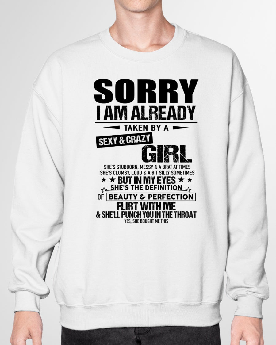 Sexy & Crazy Girlfriend Tee - Perfect T-Shirt For Your Boyfriend DTSM00 (SKU.SR.GIRL-00)