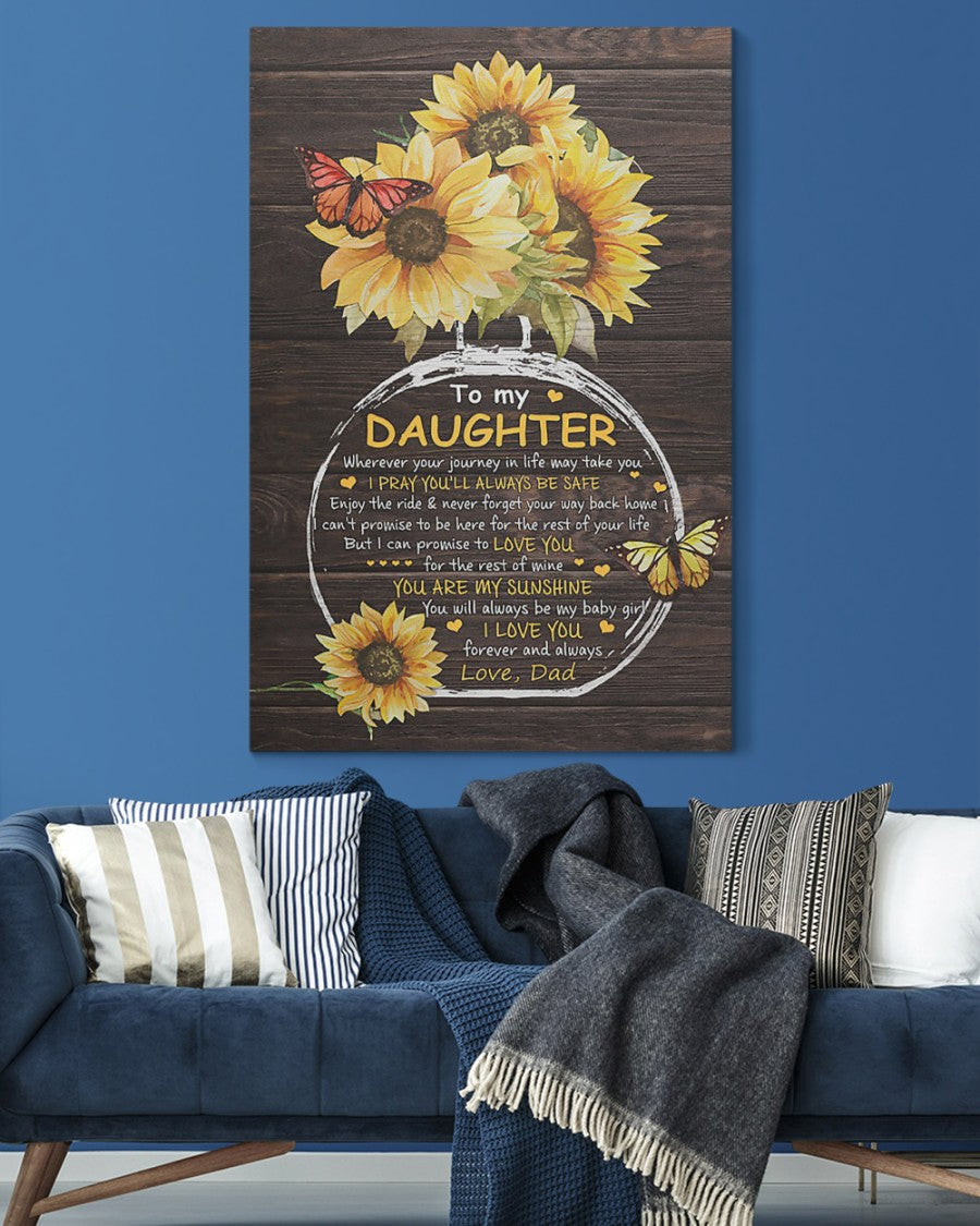 To My Daughter From Dad Canvas (SKUC07-20)