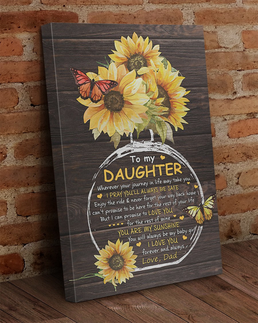 To My Daughter From Dad Canvas (SKUC07-20)