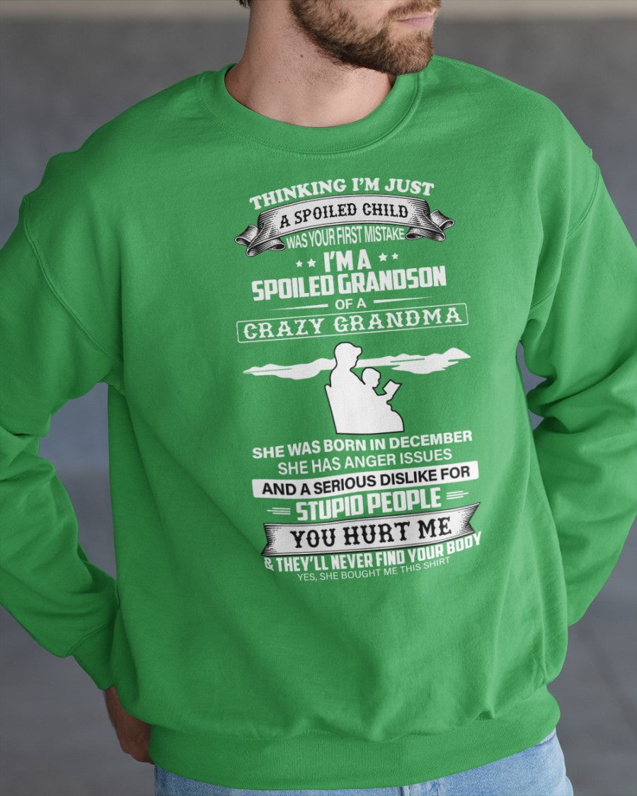 Spoiled by Grandma Shirt December Edition – From Grandma to Grandson NTTD12 (SKU-GMS2-12)