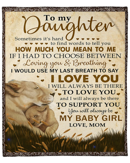 Special blanket for Daughter - From Mom blanket