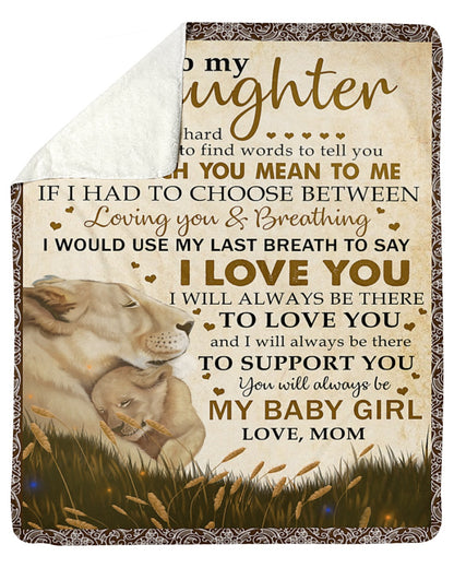 Special blanket for Daughter - From Mom blanket