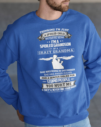 Spoiled by Grandma Shirt December Edition – From Grandma to Grandson NTTD12 (SKU-GMS2-12)