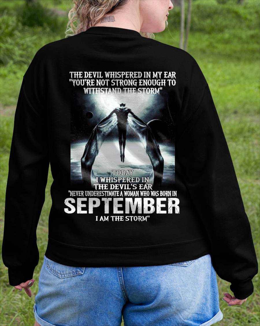 September - The Devil Whispered In My Ear - T-Shirt For Woman - DTSM09 (SKU-CHAUU-09)