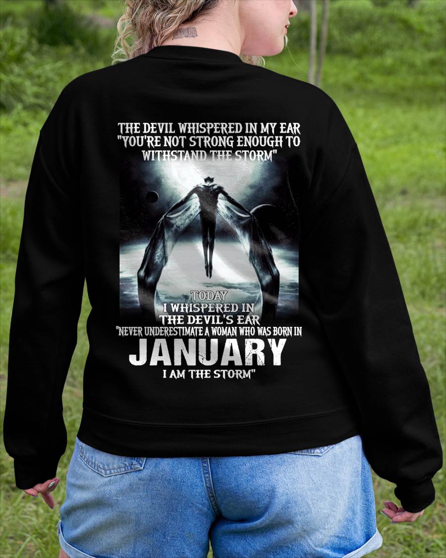 January - The Devil Whispered In My Ear - T-Shirt For Woman - DTSM01 (SKU-CHAUU-01)