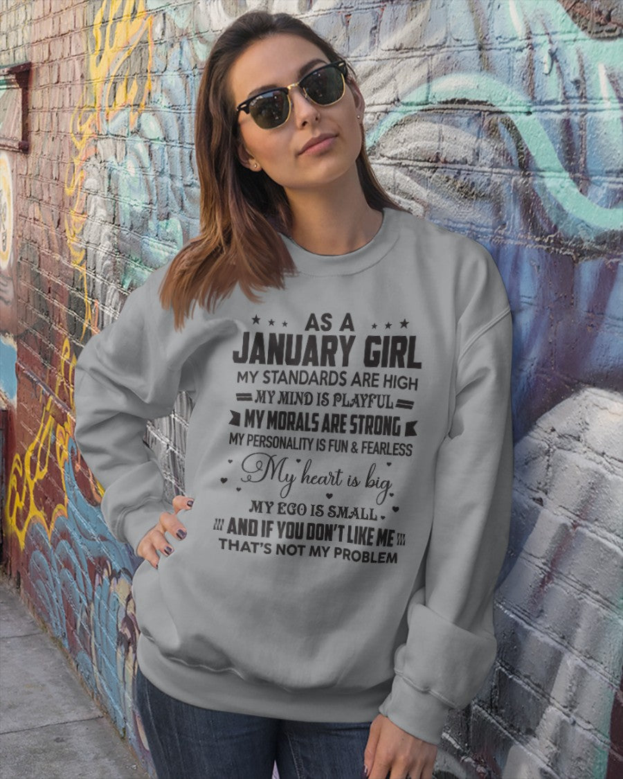 AS A JANUARY GIRL - MY STANDARDS ARE HIGH - DTSM01 (SKU05-64-01)