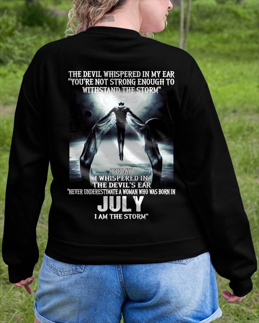 July - The Devil Whispered In My Ear - T-Shirt For Woman - DTSM07 (SKU-CHAUU-07)