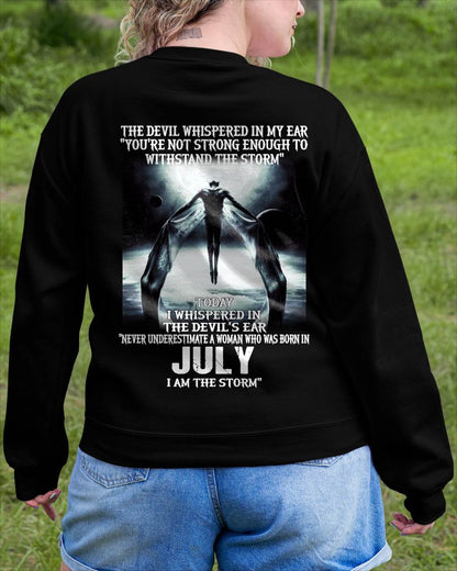 July - The Devil Whispered In My Ear - T-Shirt For Woman - DTSM07 (SKU-CHAUU-07)