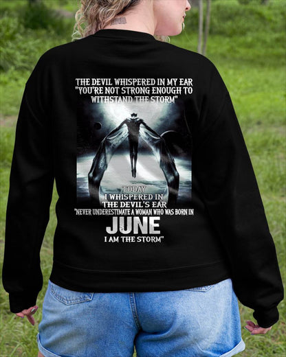 June - The Devil Whispered In My Ear - T-Shirt For Woman - DTSM06 (SKU-CHAUU-06)