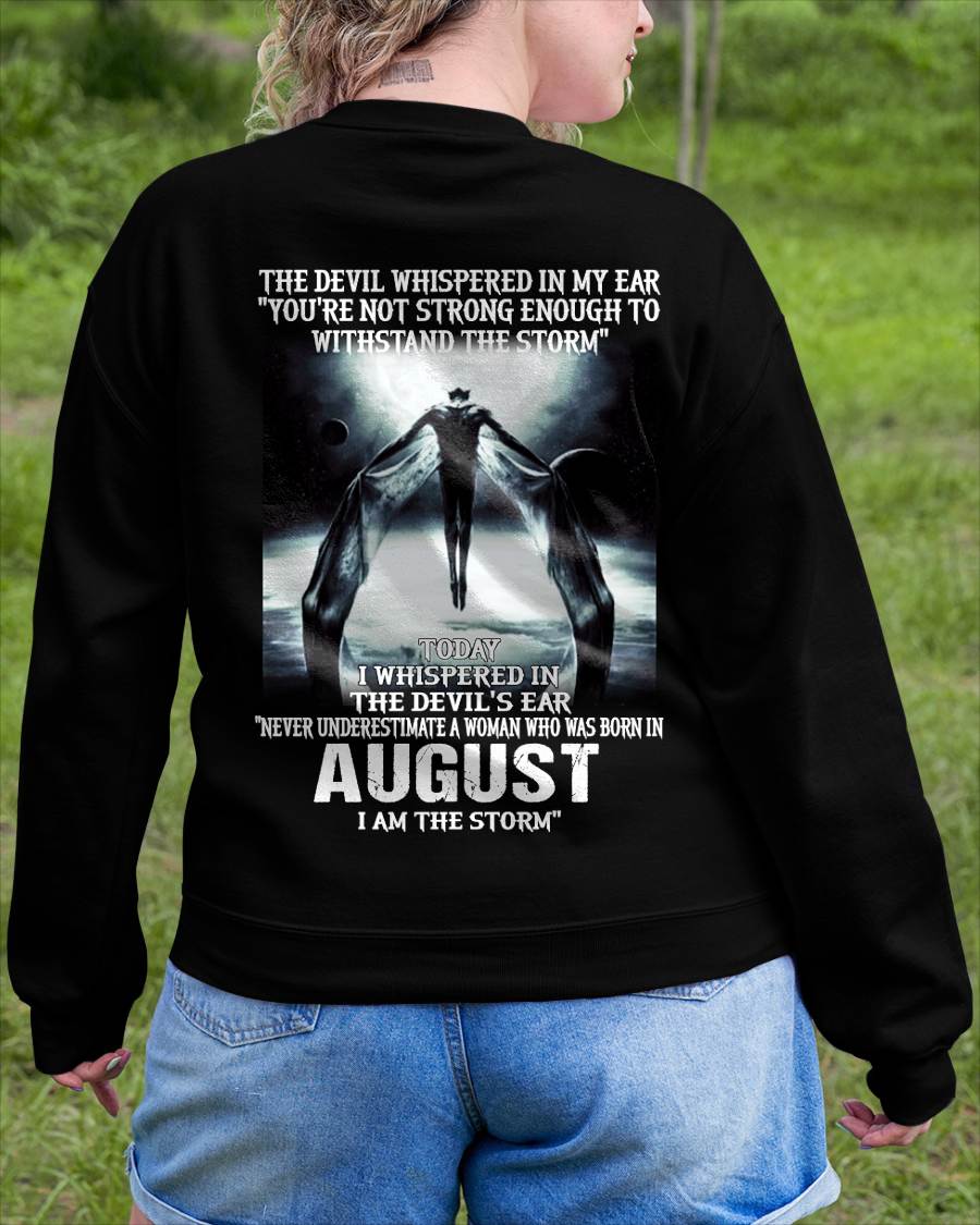 August - The Devil Whispered In My Ear - T-Shirt For Woman - DTSM08 (SKU-CHAUU-08)