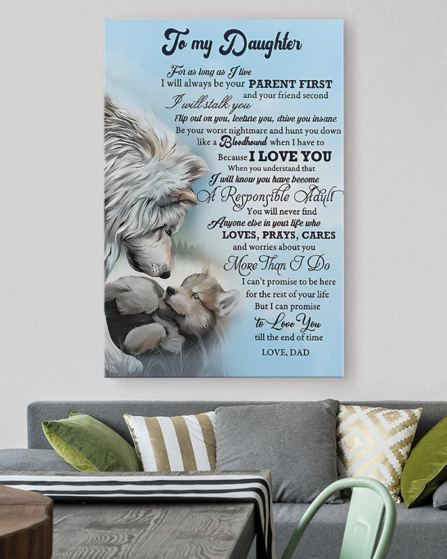 To My Daughter From Dad Canvas (SKUC07-03)