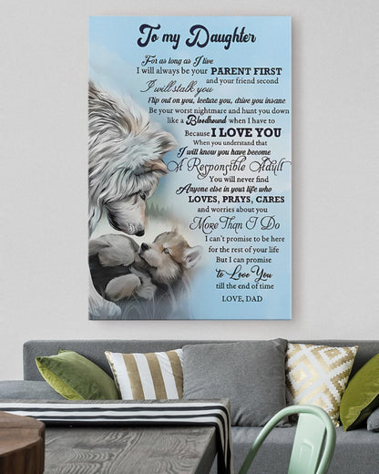To My Daughter From Dad Canvas (SKUC07-03)