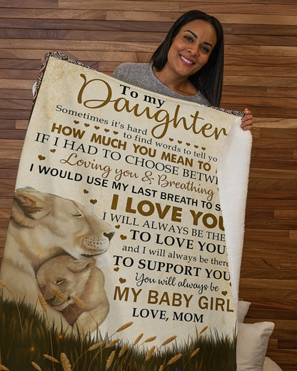 Special blanket for Daughter - From Mom blanket