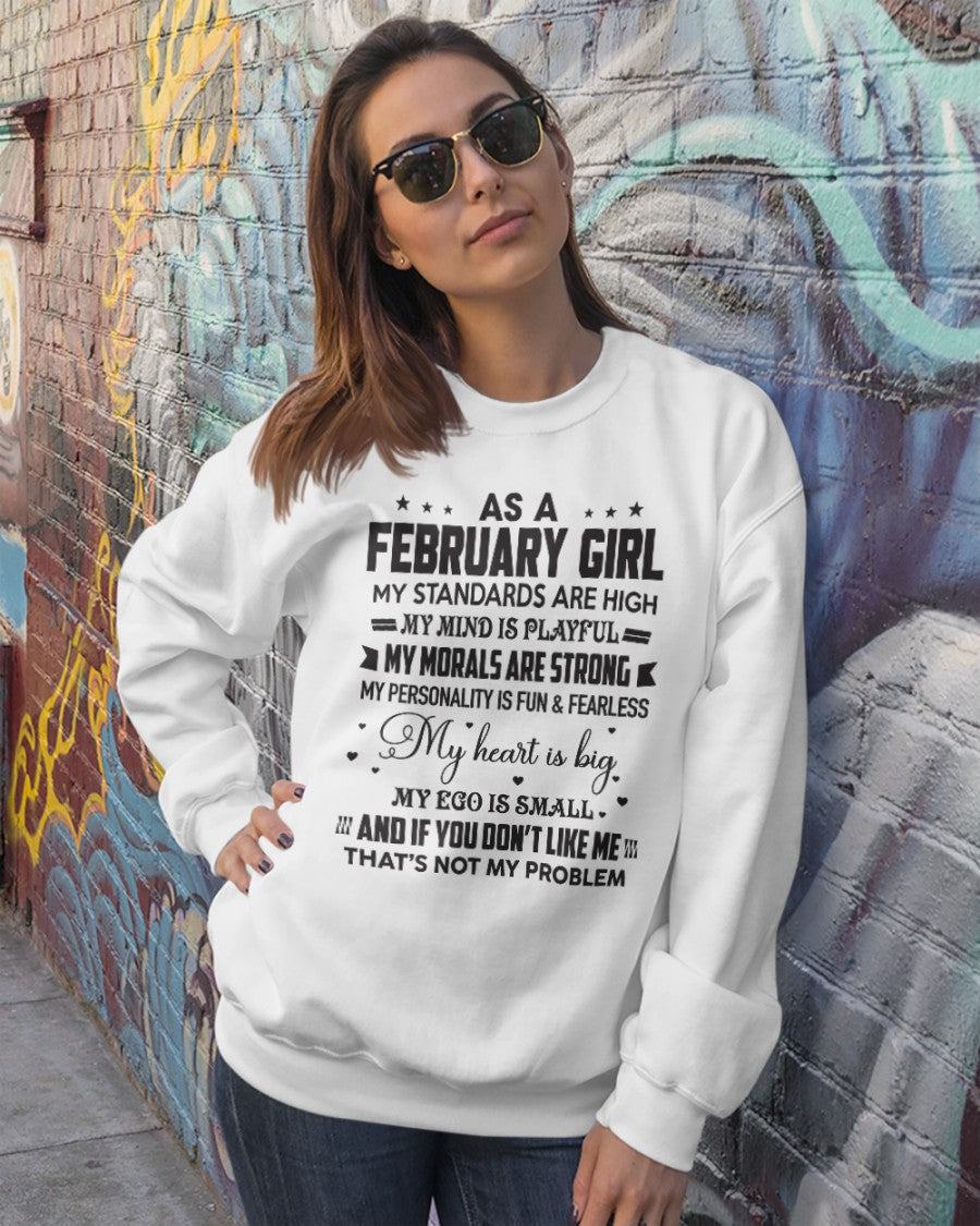 AS A FEBRUARY GIRL - MY STANDARDS ARE HIGH - DTSM02 (SKU05-64-02)