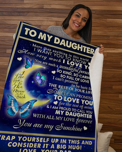 Special gift for your daughter blanket - from Dad