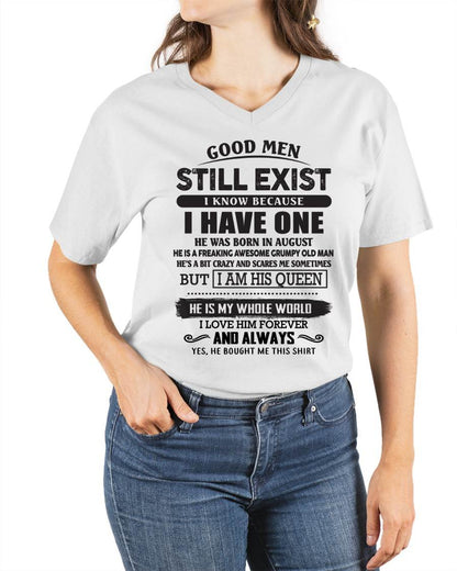 August - Good Men Still Exist - Perfect Gift For Your Girlfriend, Wife From Boyfriend, Husband - DTSM08 (SKU26T-0192-08)