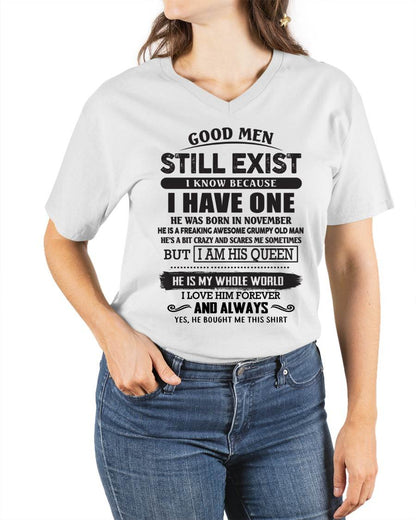 November - Good Men Still Exist - Perfect Gift For Your Girlfriend, Wife From Boyfriend, Husband - DTSM11 (SKU26T-0192-11)