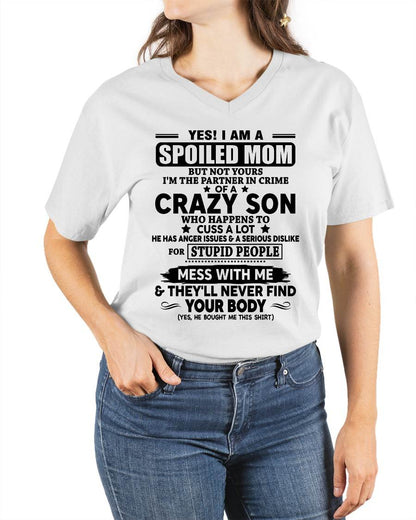 SPOILED MOM OF CRAZY SON – GIFT FROM SON - DTSM00 (SKU2604-171-00)