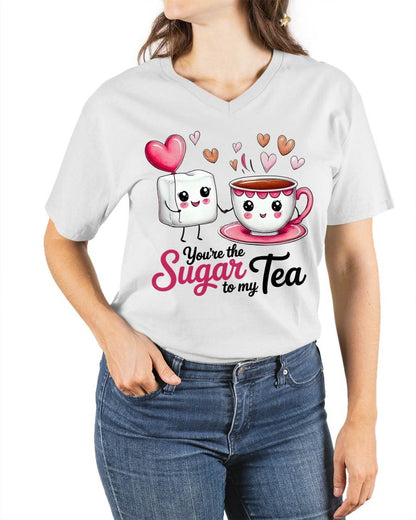 YOU'RE THE SUGAR TO MY TEA - VALENTINE T-SHIRT FROM BOYFRIEND, HUSBAND - DTSM00 (SKU26T-01-29)