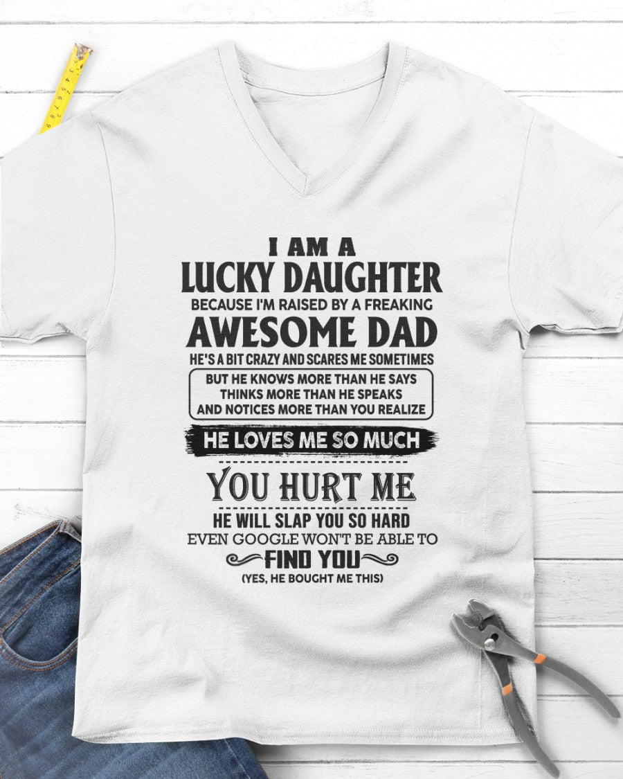 Lucky Daughter - perfect gift for your daughter from Dad - HL00 ( Dad US 00)