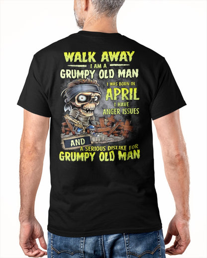 April - Grumpy Old Man T-Shirt – Perfect Gift For Men - DTSM04