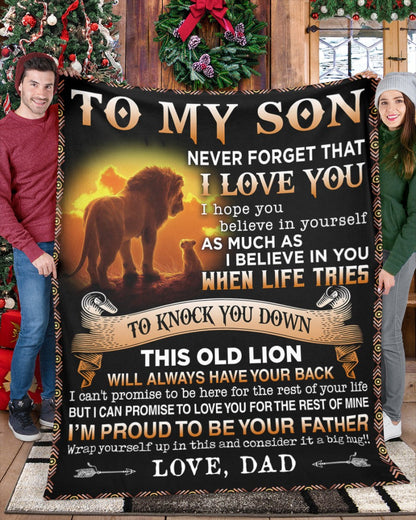 Special Gift For Your Son Blanket - From Dad (SKUB06-54)