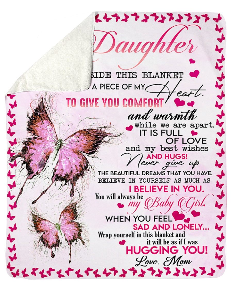 Special gift for daughter from mom blanket