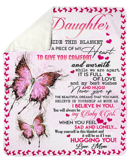 Special gift for daughter from mom blanket