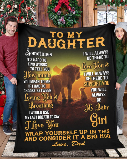 Special Gift For Your Daughter Blanket - From Dad