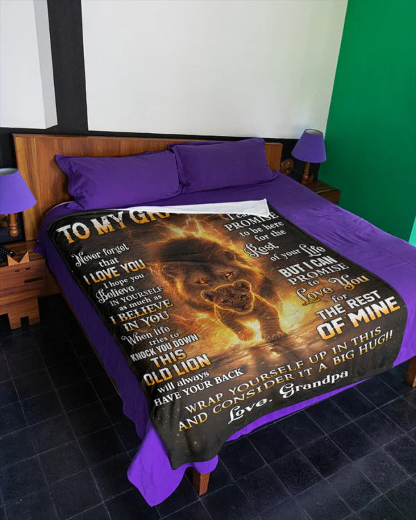 Special Gift For Your Grandson Blanket - From Grandpa