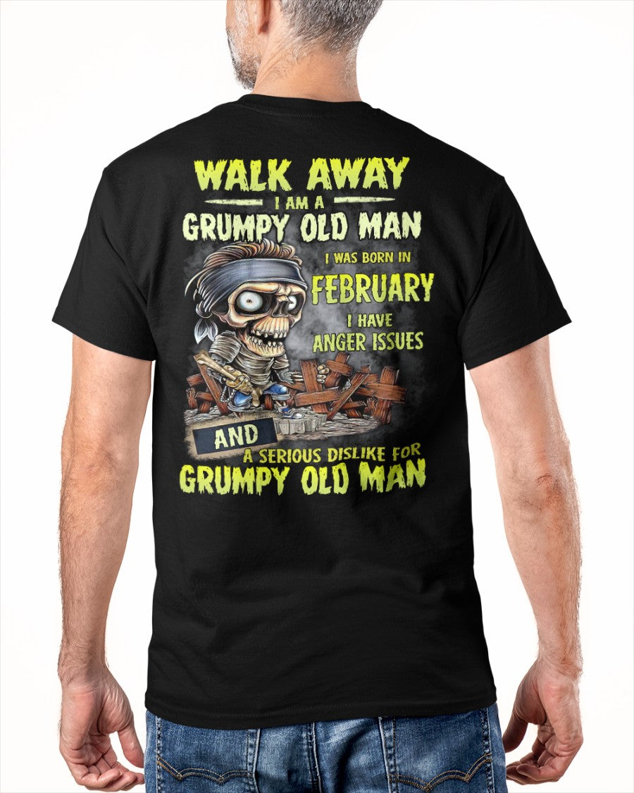 February - Grumpy Old Man T-Shirt – Perfect Gift For Men - DTSM02