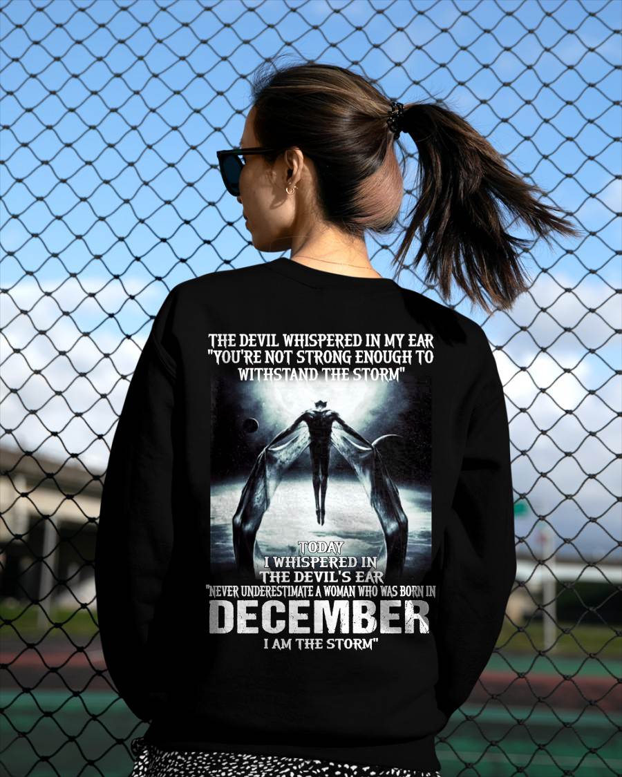 December - The Devil Whispered In My Ear - T-Shirt For Woman - DTSM12 (SKU-CHAUU-12)