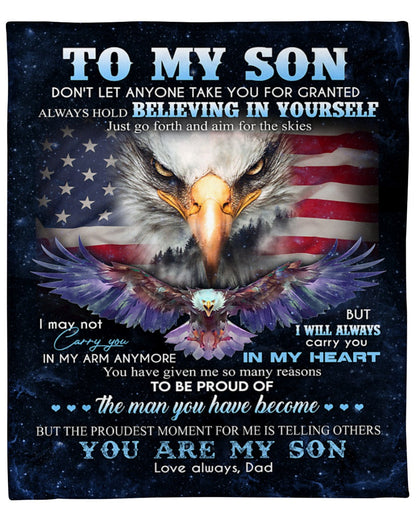 Special gift for Son Blanket From Dad
