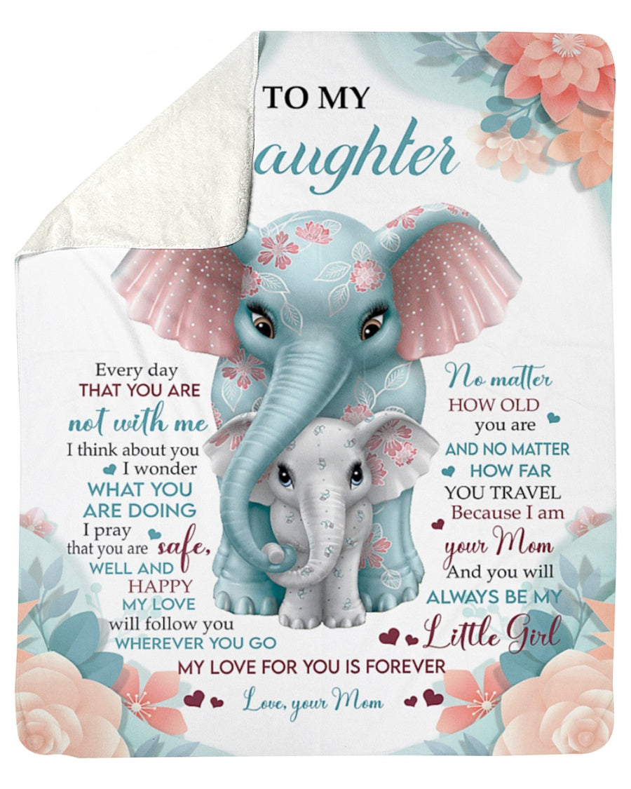 To my daughter - Gift for Daughter Blanket From Mom