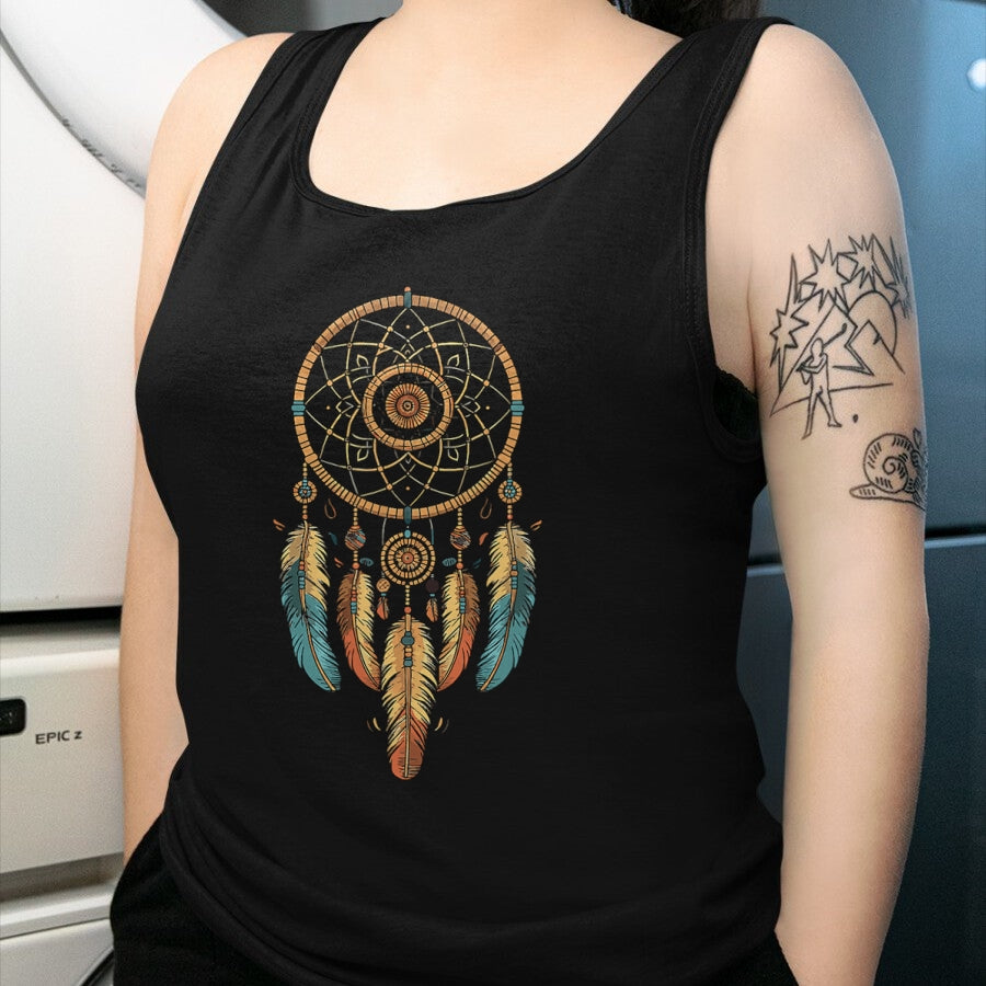 Native American T-Shirts, Vintage Native American Unisex T-Shirt/Hoodie/Sweatshirt HLT00 - Dream Catcher Native American Tribal T-Shirt