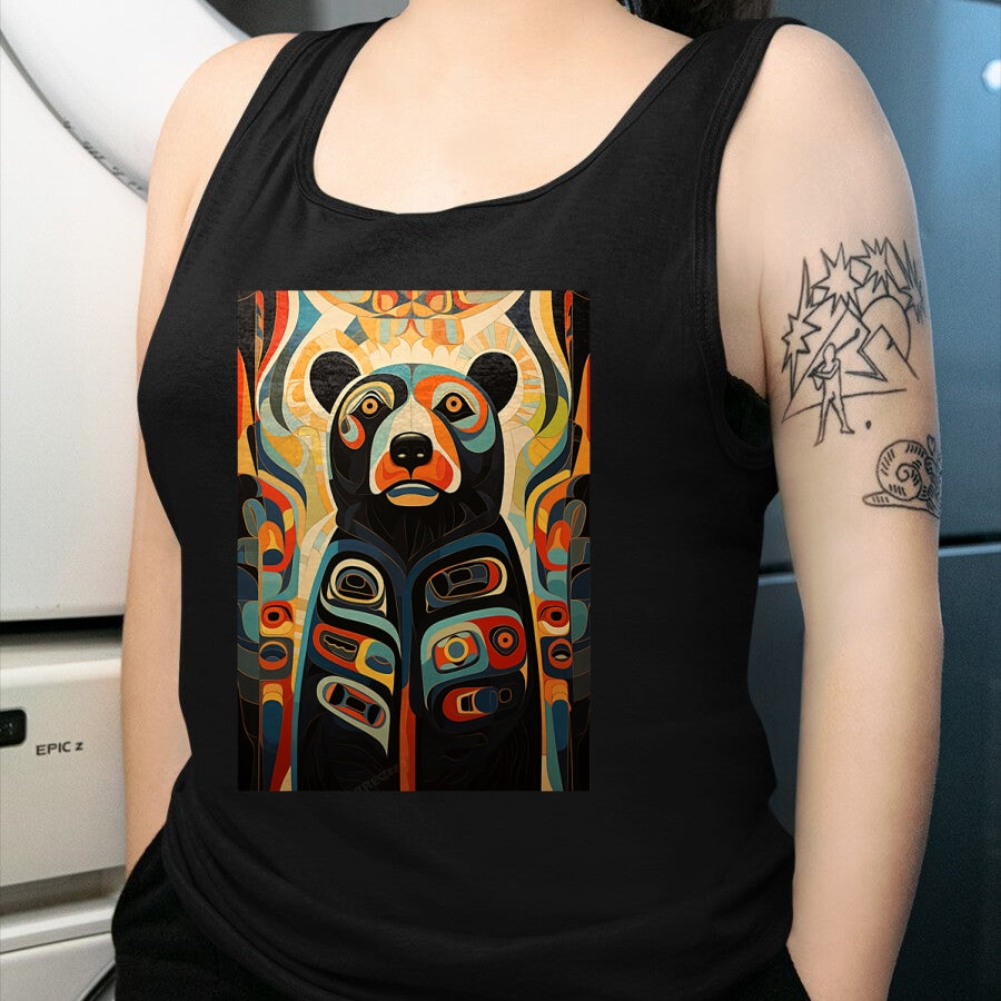 Native American T-Shirts, Vintage Native American Unisex T-Shirt/Hoodie/Sweatshirt HLT00 - Native American Art Design Spirit Bear T-Shirt