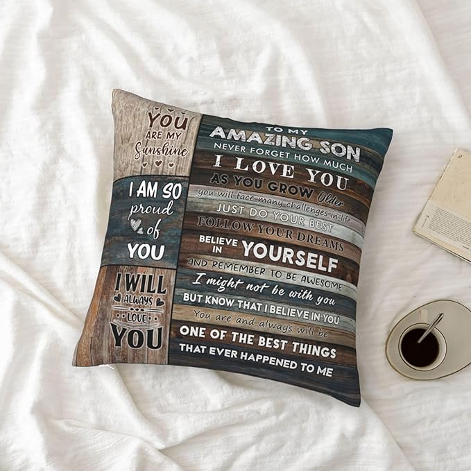 To My Son From Mom & Dad Pillow