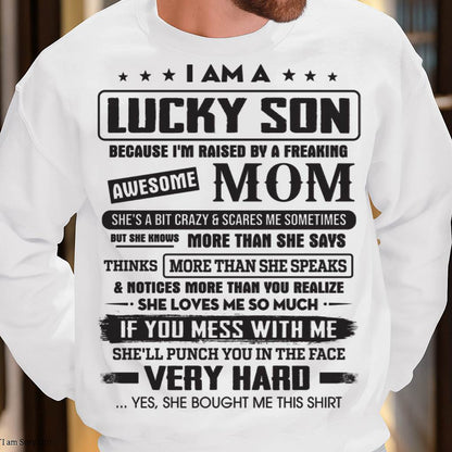 Lucky Son of Awesome Mom - Perfect Gift For Your Son - DTSM00 (SKU08-52-00)