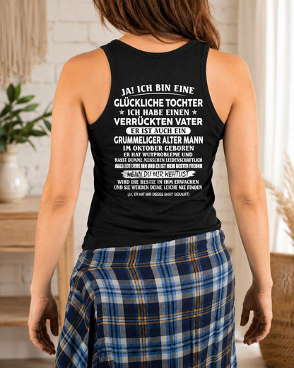 OKTOBER – VERRÜCKTER VATER & GRUMMELIGER ALTER MANN – LUSTIGES GESCHENK FÜR TOCHTER VON PAPA - DTSM10 (SKU2605-168-10)