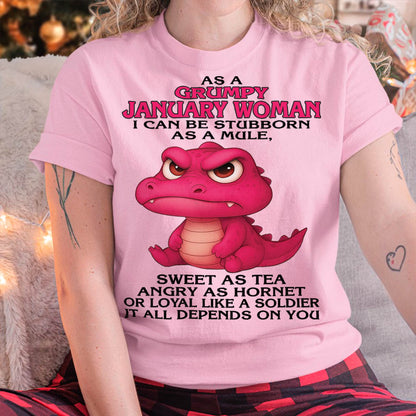 January - Grumpy Old Woman - Perfect Gift For Women - DTSM01 (SKU09-31-01)